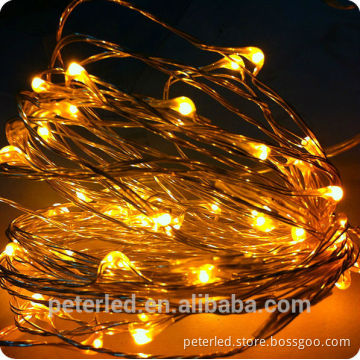 LED string light with battery flash and timer function 3V operated power